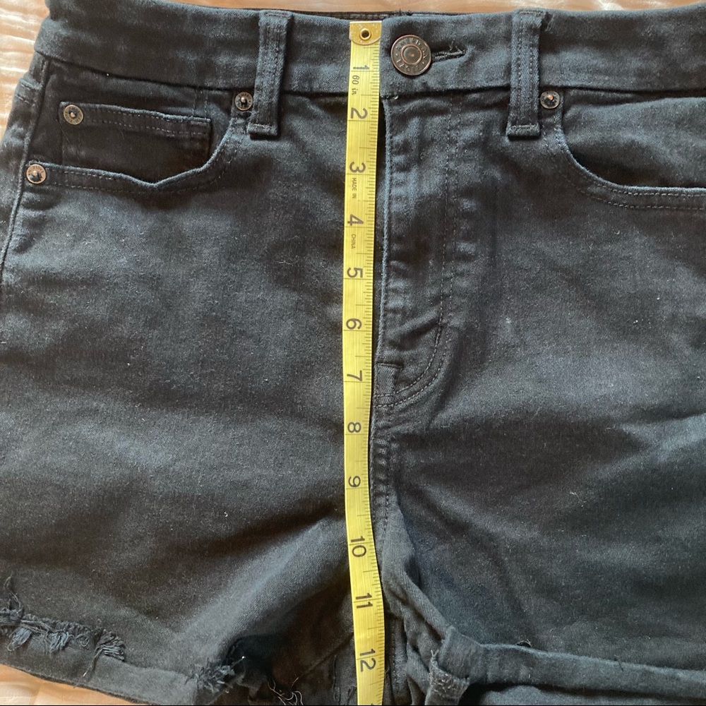American Eagle Black AE Ne(x)t Level Curvy High-Waisted Short Short - Picture 13 of 14